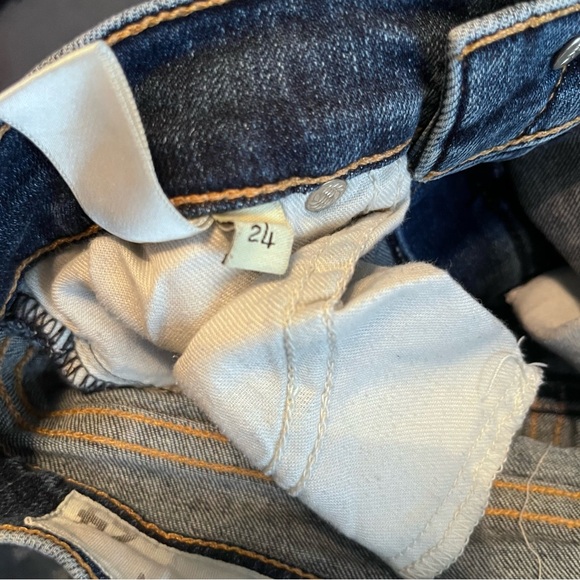 Rag & Bone Women's Distressed Skinny Jean Size 24 Blue Pockets Classic - Picture 12 of 13